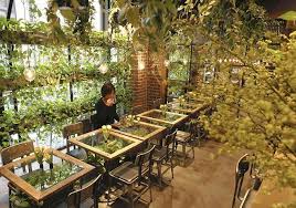 Try our own creations or use our special toppings to customize your order! Japanese Cafes Become Urban Forests With Flowers Greenery Cafe Interior Design Flower Cafe Greenhouse Cafe