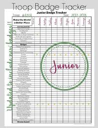 Junior Troop Badge Tracker Junior Girl Scout Badges Girl Scout Badges Girl Scout Juniors