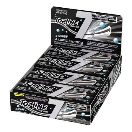 Chicles Top Line 7 ATM Trong por 16 unidades de 14 gramos