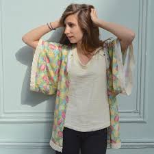 Kimono A Dentelle Kimono Diy Kimono Patron