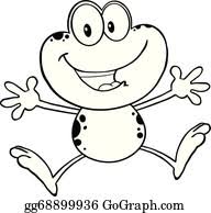 Black and white frog clipart tree frog clip art frog clipart. Jumping Frog Clip Art Royalty Free Gograph