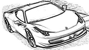 Lamborghini boyama lamborghini araba resmi çizimi : Araba Ferrari Boyama