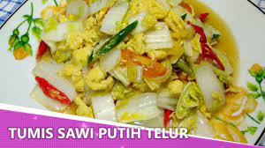 Oseng bakso sosis pedas : Resep Tumis Sawi Putih Telur Orak Arik Youtube