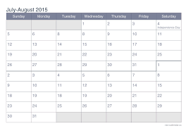 So, if you're ready to plan out your whole year ahead, we encourage you to start right now! July And August 2015 Printable Calendar Icalendars Net