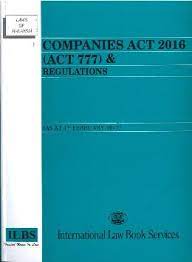Registration of members constitute as evidence of legal title. Books Kinokuniya Companies Act 2016 Act 777 9789678926249
