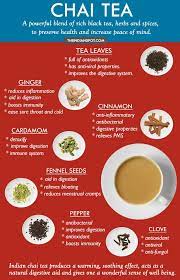 Chai tea can help benefit your skin if mixed with the right spices. Reasons Why You Should Be Drinking Masala Chai Tea Masala Chai Tea Chai Tea Recipe Tea Benefits