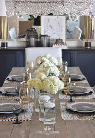 Easy And Elegant Inexpensive Centerpiece Home With Holliday In 2020 Inexpensive Centerpieces Black Dining Room Simple Table Settings