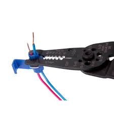 The minimum permissible wire size for permanent wiring of 120v is awg #14. Gardner Bender 18 14 Awg Tap Splice Blue 25 Pkg Case Of 5 10 100 The Home Depot