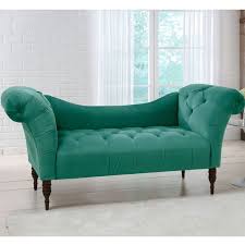 French country glenn tufted armless chaise lounge. Chaise Lounge Couches