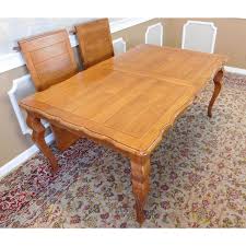 Ethan Allen Legacy Collection Dining Room Table 2 Leaves W 6 Chairs Dining Room Table Table Dining