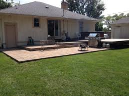 Maybe you would like to learn more about one of these? Brick Paver Patio Added And Deck Rebuild Great Lawns Blog
