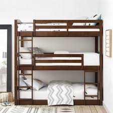 Triple Bunk Bertha Bed White Dorel Living Target Cool Bunk Beds Triple Bunk Bed Bunk Beds