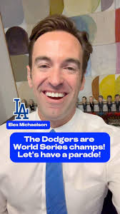 Congrats #Dodgers! World Series champs! So proud of our boys in blue &  their fight & grit all season long. #losangeles #dodgers #gododgers  #champions #elexmichaelson