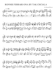 See also blues, foxtrots, jazz. Ronnie Ferrari Ona By Tak Chciala Sheet Music For Piano Solo Musescore Com