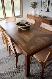 Modern Casual Living And Dining Room One Room Challenge Reveal Brepurposed Wood Dining Table Modern Large Dining Room Table Large Dining Room