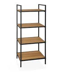 Etagere Salle De Bain Avec Panier A Linge Gris Et Bambou Wadiga Com