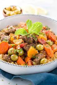 Add the dates and 2 cups of chicken stock to the pan and cover. Moroccan Lamb Stew Recipe With Couscous Jessica Gavin