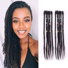 Here you will get the mohawk hairstyles with dreadlocs for the black beauties. Dsoar Straight Hair Dreads Women Dreadlocks Extensions Human Hair 20pcs Natural Black 20 Inch Dsoar Hair