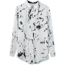 Black And White Tie Dye Long Sleeve Shirt Choies White Tie Dye Roll Up Sleeve Loose Shirt Tie Dye Tops Loose Shirts Tye Dye Shirts