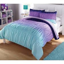 Sears comforter sets for stylish and cozy bedroom ideas. Heritage Club Ombre Ruched Kids 5 Piece Comforter Set Twin Xl Purple Walmart Com Walmart Com