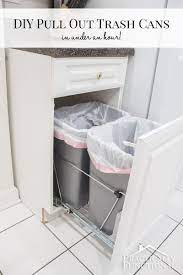 Conceal garbage in style with our trash can kit, featuring an elegant wood drawer box and durable polymer waste container(s). Diy Pull Out Trash Cans In Under An Hour Practically Functional