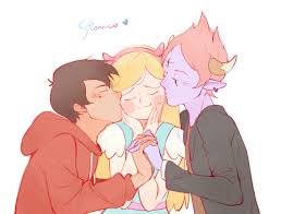 star butterfly, marco diaz, and tom lucitor (star vs the forces of evil)  drawn by j