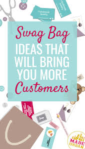 What To Contribute To Craft Show Swag Bags Made Urban Swag Bag Craft Business Things To Sell