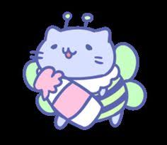 Honey Cat By Mitchiri Neko Line Creators Stickers Neko Cat Stickers Line Sticker