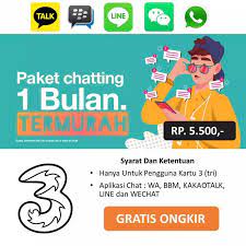 Erfahre mehr über ursachen, symptome, diagnose und behandlung. Paket Chat Tri Paket Chatting Murah 3 Chat Sebulan 5rb Paket Chat Murah Tri Shopee Indonesia