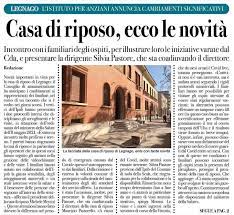 Una misura precauzionale resasi necessaria dopo che una dipendente di una ditta esterna è stato accertato sia entrata in contatto con una degli ospiti del suddetto reparto. Casa Di Riposo Di Legnago Facebook