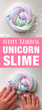 Rainbow Unicorn Fluffy Slime Recipe Recipe Slime Recipe Unicorn Fun Crafts For Kids Craft Activities For Kids