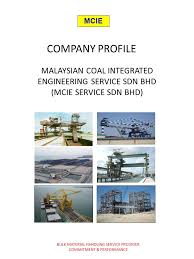 (sendirian berhad) sdn bhd malaysia company is the one that can be easily started by foreign owners in malaysia. Mcie Company Profile Malaysian Coal Integrated Engineering Service Sdn Bhd Mcie Service Sdn Bhd Bulk Material Handling Service Provider Commitment Ppt Video Online Download