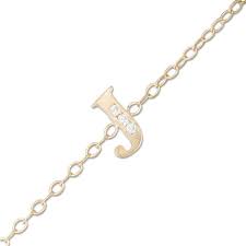 There's nothing worse than hollow pieces that get bent out of shape, and the bracelet is also a great solid link. Cubic Zirconia Initial J Anklet In 10k Gold 10 Piercing Pagoda
