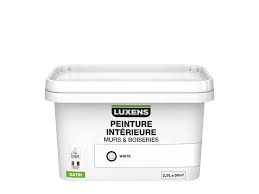 Peinture kaki luxens, par leroy merlin. Peinture Interieure Blanc White Luxens Satin 2 5l Ravate Com