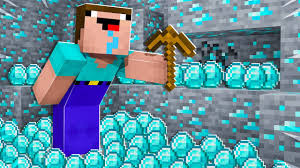 Minecraft diamond pickaxe illustration, minecraft: Minecraft But Noob1234 Multiplies Diamonds Nghenhachay Net