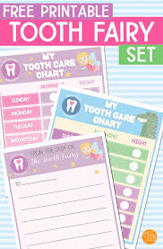 free tooth fairy printables set for kids sunny day family