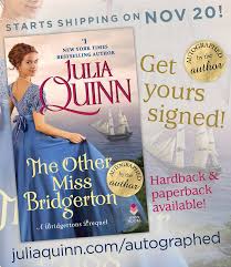Daphne bridgeton is also sick of her mother looking for the right husband for. Julia Quinn The Other Miss Bridgerton Is Only Two Months Facebook