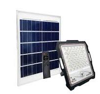 200W Portable Solar Powered LED Flood Work Light Rechargeable w/ Solar Panel