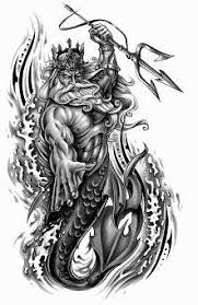 Do you love being near the water? Image Result For Poseidon Sketch Poseidon Tattoo Greek Tattoos Mermaid Tattoos