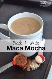 Black And White Mocha Recipe Black And White Maca Mocha Recipe Maca Mocha Food Maca Recipes