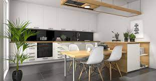 Cuisine moderne blanche et grise bois. Cuisine Blanche 25 Idees Pour Lui Ajouter La Couleur Que Vous Aimez