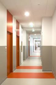 Colourful Corridors Interior Design School Hospital Interior Design Corridor Design