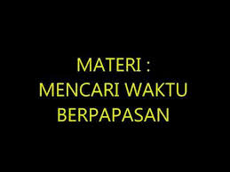 We did not find results for: Mencari Waktu Berpapasan Youtube