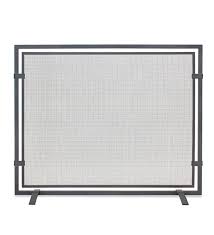 3 piece steel fireplace tool set with log rack. A Simple Square Screened Floating Panel Supported By A Sturdy Outer Frame In A Natural Iron Powder Coated Fi Fireplace Screen Fireplace Screens Fireplace Tile
