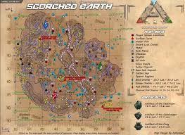 Detailed Ark Scorched Earth Map Google Search In 2021 Ark Survival Evolved Tips Game Ark Survival Evolved Ark Survival Evolved