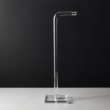 Toilet Paper Holders Cb2 Next day delivery & free returns available. acrylic and polished nickel free standing toilet paper holder