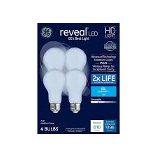 Ge Reveal 60 Watt Eq A19 Color Enhancing Dimmable Led Light Bulb 4 Pack In The General Purpose Led Light Bulbs Department At Lowes Com