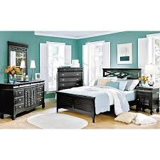 Hubby Would Probably Like This But I Don T Know If The Dark Furniture Would Be Too Much For Our Little Space Value City Furniture Master Bedroom Set Furniture