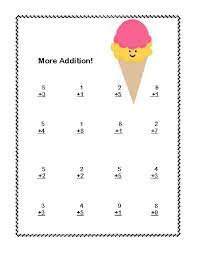 First Grade Math Addition Subtraction Within 20 Worksheets Ice Cream Theme T Math Addition Worksheets First Grade Math Worksheets 1st Grade Math Worksheets