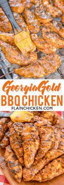 Georgia Gold Bbq Chicken Seriously Delicious Grilled Chicken Basted In A Delicious Homemade Honey Must Grilled Chicken Recipes Chicken Recipes Bbq Recipes